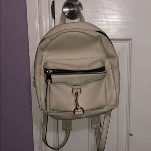 White mini backpack